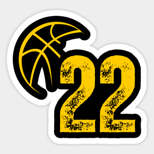 Number 22 Sticker